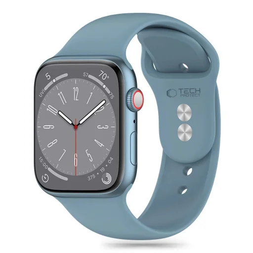 Tech-Protect Silicone szíj Apple Watch 4 / 5 / 6 / 7 / 8 / 9 / SE / Ultra 1 / 2 (42 / 44 / 45 / 49 mm) - Kék - 1