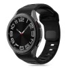 Tech-Protect Silicone Line szíj Samsung Galaxy Watch 4 / 5 / 5 Pro / 6 / 7 / FE - Fekete
