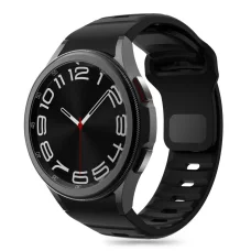 Tech-Protect Silicone Line szíj Samsung Galaxy Watch 4 / 5 / 5 Pro / 6 / 7 / FE - Fekete