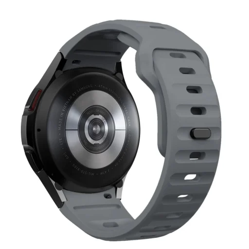 Tech-Protect Silicone Line óraszíj Samsung Galaxy Watch 4 / 5 / 5 Pro / 6 / 7 / FE - Szürke - 2