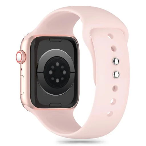 Tech-Protect Silicone szíj Apple Watch 4 / 5 / 6 / 7 / 8 /  9 / 10 / 11 / SE (38 / 40 / 41 mm) - Pink - 2
