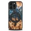 Wood and Resin tok iPhone 14 Pro Max MagSafe Bewood Unique Planet Earth - Kék Zöld thumbnail
