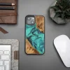 Bewood Egyedi Türkiz - Türkiz Fekete iPhone 13 Mini fliptok thumbnail