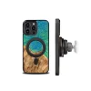 Bewood Unique MagSafe Türkiz Fa és Gyanta Tok iPhone 14 Pro Max - Türkiz és Fekete tok thumbnail