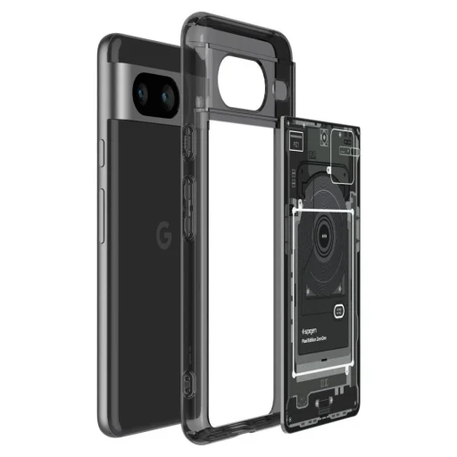  Google Pixel 8 sötétszürke (Zero One minta) Spigen Ultra Hybrid tok - 8