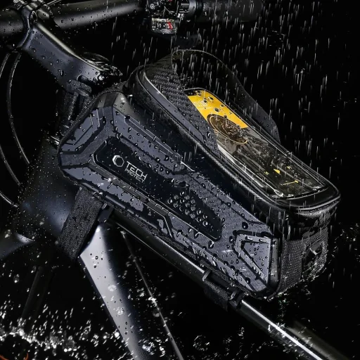Tech-Protect V2 1,2l űrtartalmú biciklis táska telefonokhoz - fekete - 5