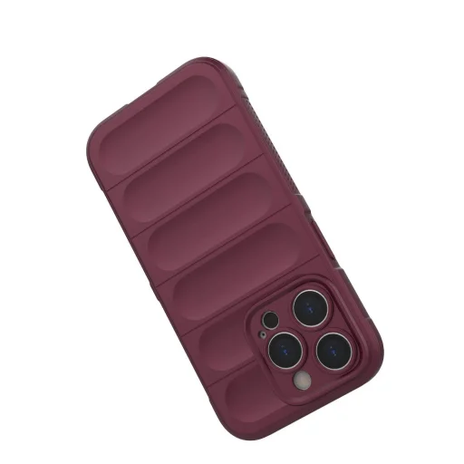 Magic Shield Case iPhone 14 Pro tok elasztikus páncélozott burgundi tok - 7
