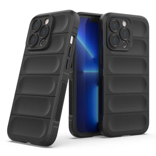 Magic Shield Case tok iPhone 13 Pro Max-hoz rugalmas páncélozott tok sötétkék - 7