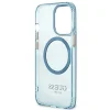 Guess Gold Outline Translucent MagSafe tok iPhone 13 Pro - kék thumbnail