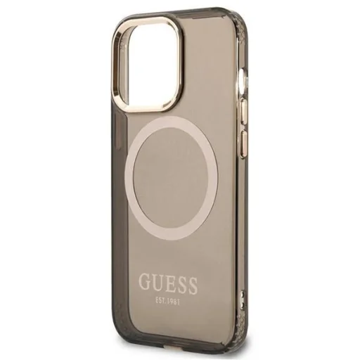 Guess Arany Körvonal Átlátszó MagSafe Tok iPhone 13 Pro - Fekete - 6