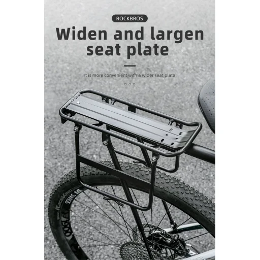 Rockbros 33210004001 biciklitartó polccal - fekete - 13