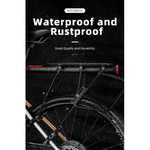 Rockbros 33210004001 biciklitartó polccal - fekete - 14
