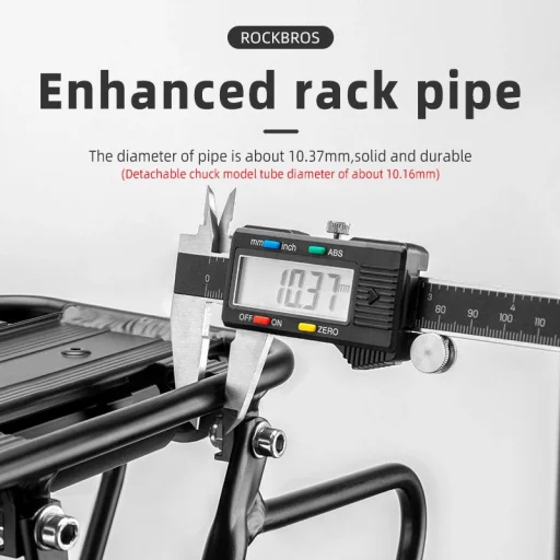 Rockbros 33210004001 biciklitartó polccal - fekete - 5