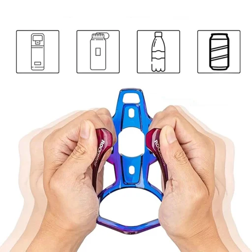 Rockbros FK338 kulacstartó kerékpárhoz - kék és lila - 6