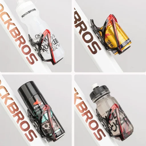 Rockbros FK338 kulacstartó kerékpárhoz - fekete és piros - 9