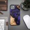 Wood and resin tok iPhone 15 Plus MagSafe Bewood Unique Violet - lila és fekete thumbnail