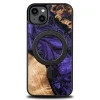 Wood and resin tok iPhone 15 Plus MagSafe Bewood Unique Violet - lila és fekete thumbnail