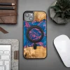 Bewood Unique MagSafe Vegas Wood and Resin puzdro na iPhone 15 Plus - Ružová a modrá thumbnail