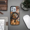 Bewood Unique MagSafe Jupiter fa és gyanta tok iPhone 15 Pro - réz fehér thumbnail