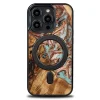 Bewood Unique MagSafe Jupiter fa és gyanta tok iPhone 15 Pro - réz fehér thumbnail
