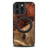 Bewood Egyedi MagSafe Fire Element fa és gyanta tok iPhone 15 Pro Max - Fekete és Arany thumbnail