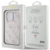 Guess 4G Collection Leather Metal Logo MagSafe iPhone 13 Pro Max tok - Pink thumbnail
