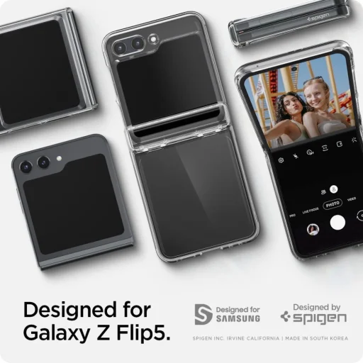  Samsung Galaxy Z Flip 5 Átlátszó Spigen Thin Fit Pro tok - 13