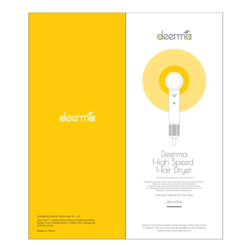 Deerma DEM-CF50W hajszárító (fehér) - 9