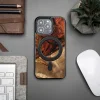 Bewood Unique MagSafe Fire Element fa és gyanta tok iPhone 13 Pro - fekete és arany thumbnail