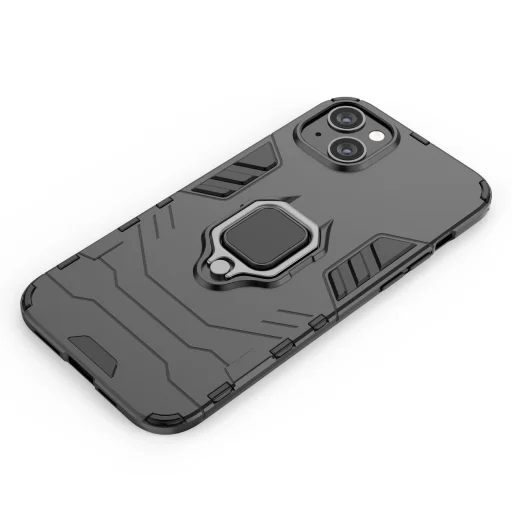 Ring Armor tok iPhone 14-hez páncélozott mágneses tartó gyűrűvel fekete - 12