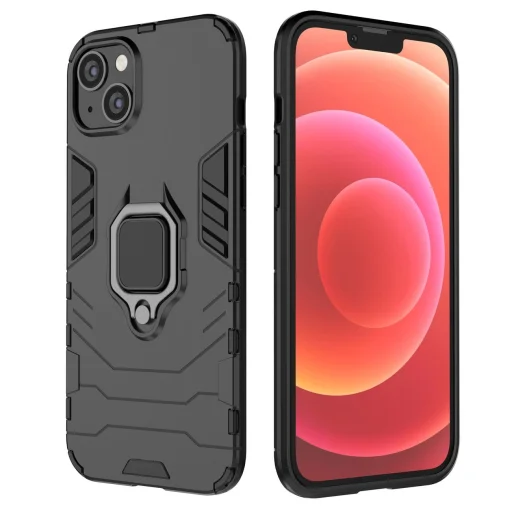 Ring Armor tok iPhone 14-hez páncélozott mágneses tartó gyűrűvel fekete - 19