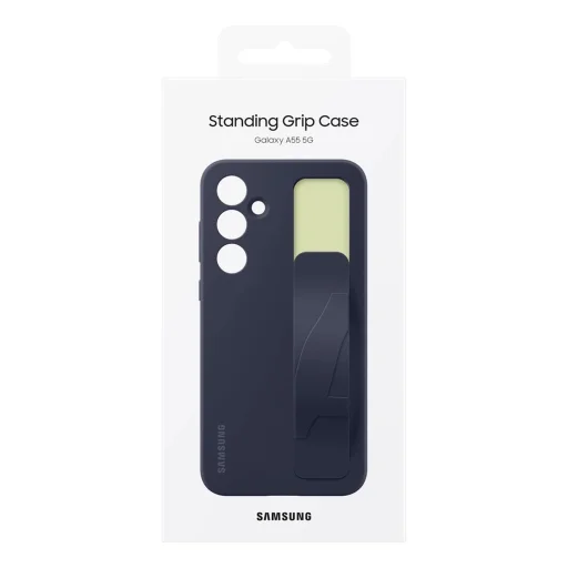 Samsung Standing Grip tok (EF-GA556TBEGWW) tartóval Samsung Galaxy A55-re - kék-fekete - 6