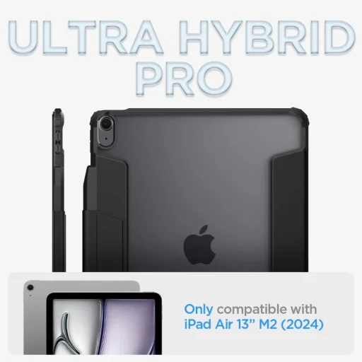  iPad Air 13" 2024-2026 Fekete Spigen Ultra Hybrid Pro tok - 11