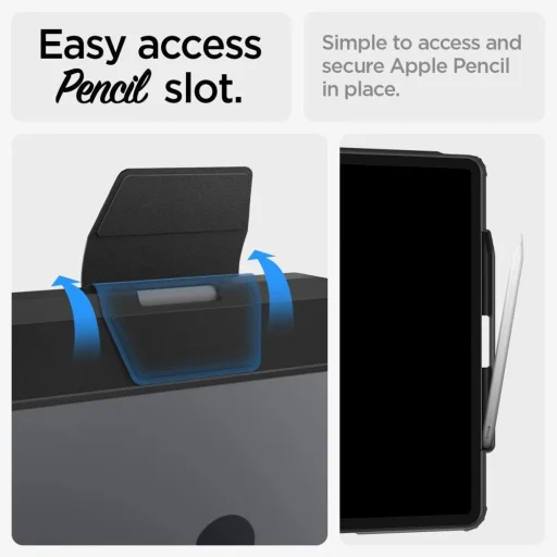  iPad Air 13" 2024-2026 Fekete Spigen Ultra Hybrid Pro tok - 15