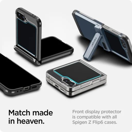 Spigen Glas.tR EZ Fit edzett üveg Samsung Galaxy Z Flip 6-hoz - 2 db üvegfólia - 13