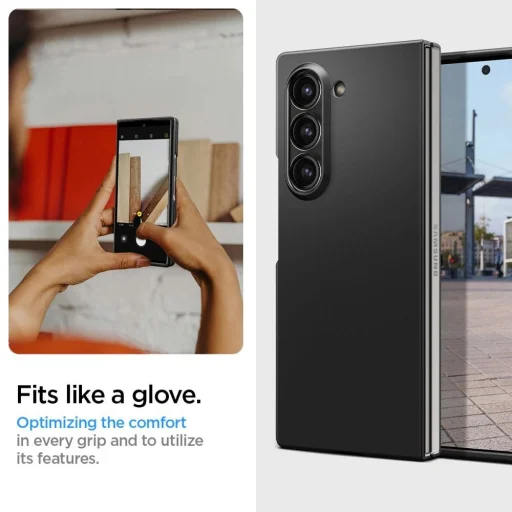 Čierne puzdro Spigen Airskin pre Samsung Galaxy Z Fold 6 - 12