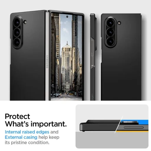 Čierne puzdro Spigen Airskin pre Samsung Galaxy Z Fold 6 - 13