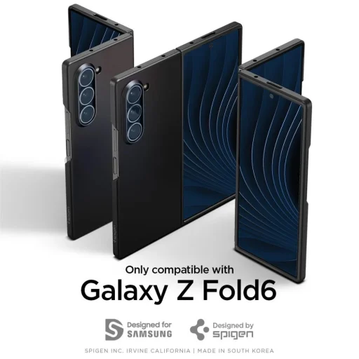 Čierne puzdro Spigen Airskin pre Samsung Galaxy Z Fold 6 - 9