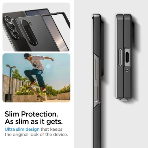 Čierne puzdro Spigen Airskin pre Samsung Galaxy Z Fold 6 - 10