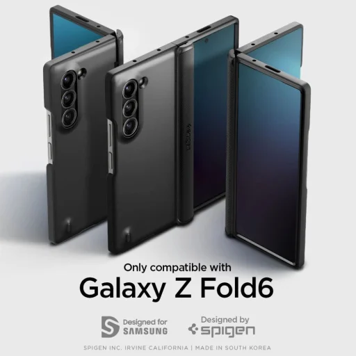  Samsung Galaxy Z Fold 6 Fekete Spigen Slim Armor Pro tok - 10