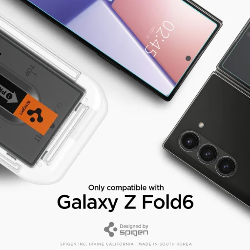 Spigen Glas.tR EZ Fit edzett üveg Samsung Galaxy Z Fold 6 - 2 db üvegfólia - 9