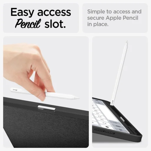  iPad Air 13" 2024 Spigen Urban Fit tok - Fekete - 17