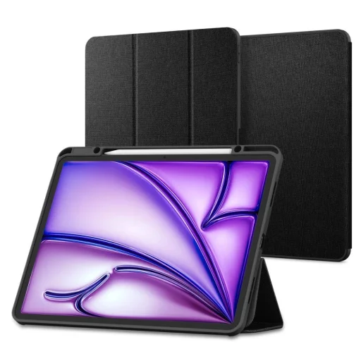  iPad Air 13" 2024 Spigen Urban Fit tok - Fekete - 1