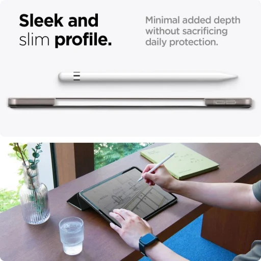 Apple iPad Air 13" 2024-2026 čierne flipové puzdro Spigen Smart Fold - 13