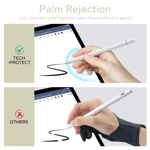 Tech-Protect Digital Magnetic Stylus Pen 3 mágneses iPad tablethez - Fehér - 8