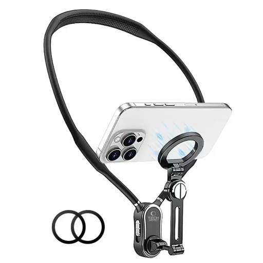 TECH-PROTECT AC100 Mágneses MagSafe Nyaktartó, fekete - 3