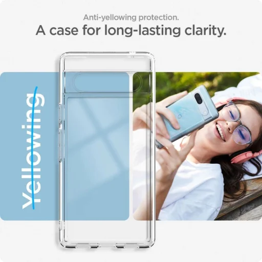  Google Pixel 7A Crystal Clear Spigen Ultra Hybrid tok - 10