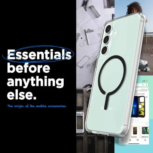  Galaxy S23 FE Fekete Spigen Ultra Hybrid OneTap Ring MagSafe tok - 12