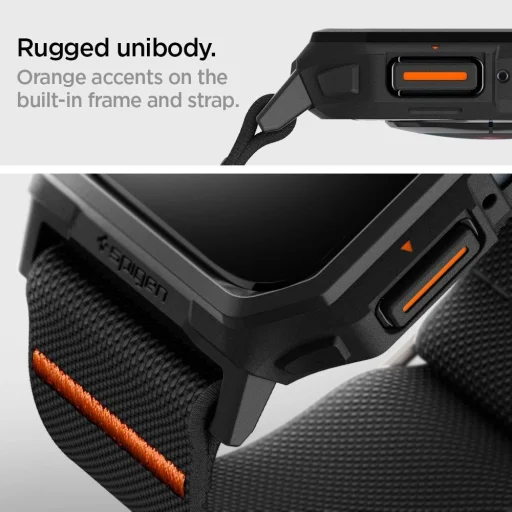  Apple Watch 4 / 5 / 6 / 7 / 8 / 9 / SE (44 / 45 mm) Spigen Lite Fit Pro tok pánttal - matt fekete - 12