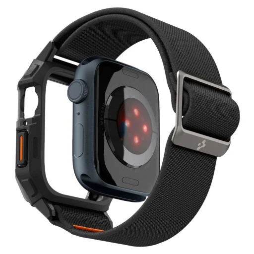  Apple Watch 4 / 5 / 6 / 7 / 8 / 9 / SE (44 / 45 mm) Spigen Lite Fit Pro tok pánttal - matt fekete - 3